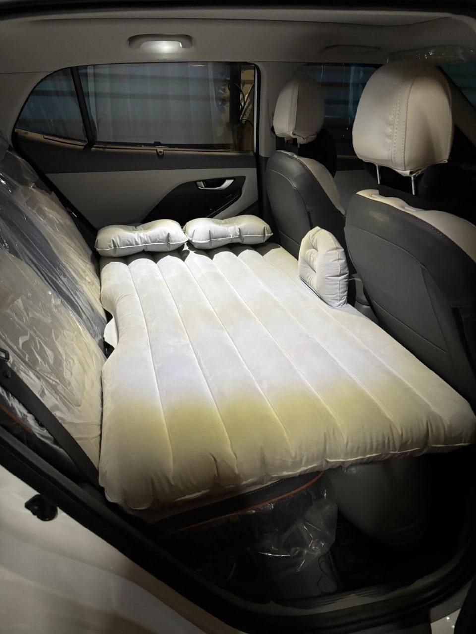 Car Travel Bed Mattress with 2 Air Pillows( Compatible With All cars).